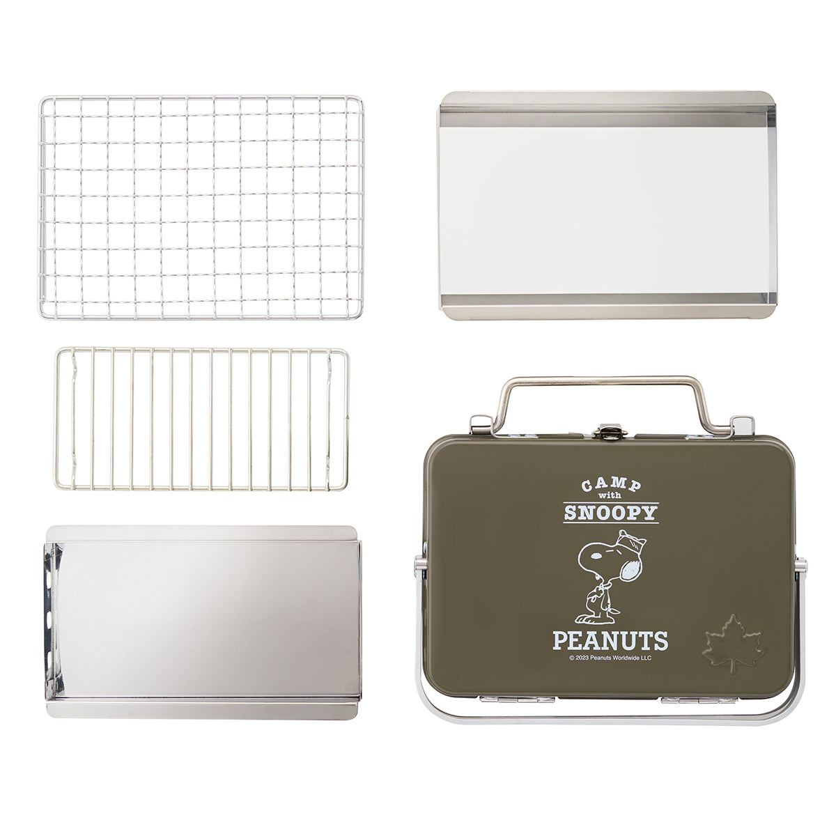 バーベキュー・調理用品 SNOOPY ATTACHE CASE TYPE GRILL mini Snoopy (Beagle Scouts 50years) Attache Grill Mini – Outside Store