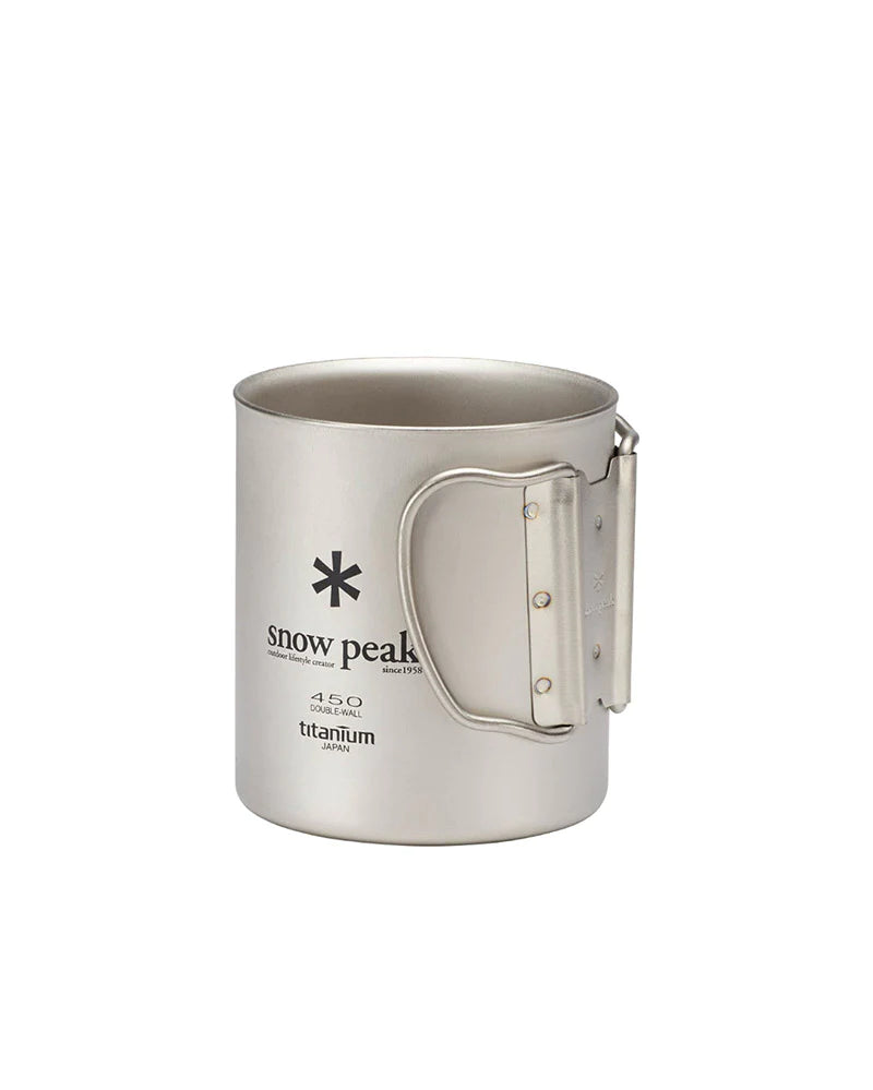 新品　 peak Ti-Double Wall Mug 450 2個 Kubek tytanowy - Snow Peak Titanium Double Wall Mug 450